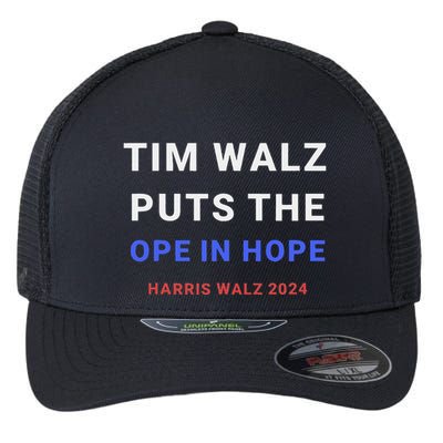 Tim Walz Puts The Ope In Hope Harris Walz 2024 Midwest Flexfit Unipanel Trucker Cap