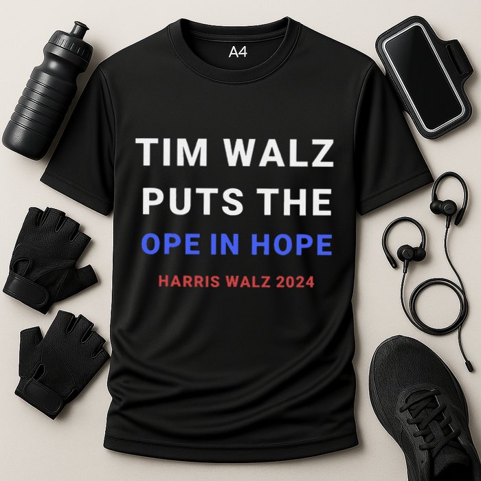 Tim Walz Puts The Ope In Hope Harris Walz 2024 Midwest Performance Shirt