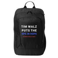 Tim Walz Puts The Ope In Hope Harris Walz 2024 Midwest City Backpack