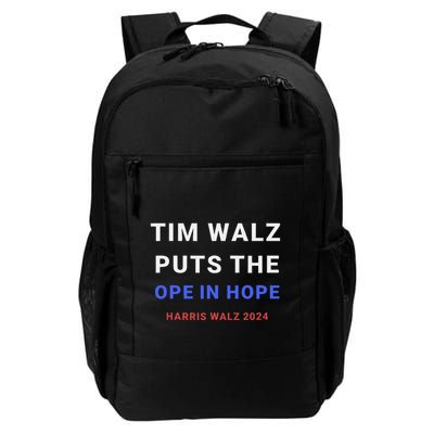 Tim Walz Puts The Ope In Hope Harris Walz 2024 Midwest Backpack