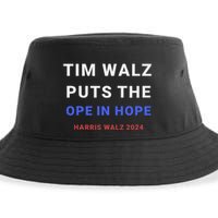 Tim Walz Puts The Ope In Hope Harris Walz 2024 Midwest Sustainable Bucket Hat