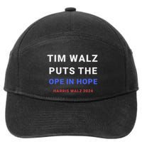 Tim Walz Puts The Ope In Hope Harris Walz 2024 Midwest 7-Panel Snapback Hat