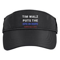 Tim Walz Puts The Ope In Hope Harris Walz 2024 Midwest Adult Drive Performance Visor