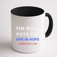 Tim Walz Puts The Ope In Hope Harris Walz 2024 Midwest Mug