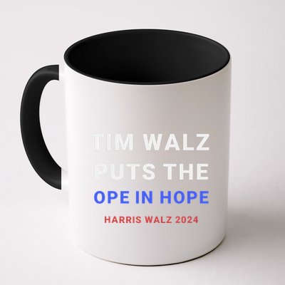 Tim Walz Puts The Ope In Hope Harris Walz 2024 Midwest Mug