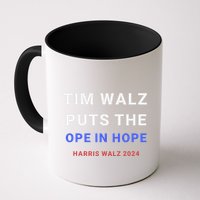 Tim Walz Puts The Ope In Hope Harris Walz 2024 Midwest Mug