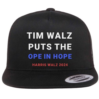 Tim Walz Puts The Ope In Hope Harris Walz 2024 Midwest Flatbill Hat