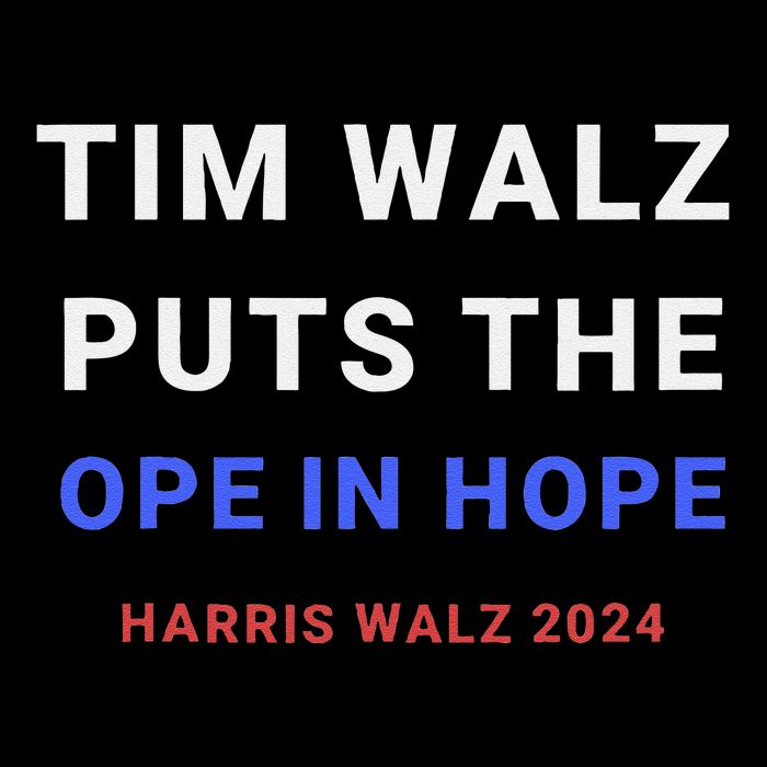 Tim Walz Puts The Ope In Hope Harris Walz 2024 Midwest 16 in Basic Backpack
