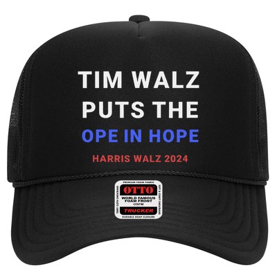 Tim Walz Puts The Ope In Hope Harris Walz 2024 Midwest Trucker Hat