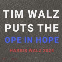 Tim Walz Puts The Ope In Hope Harris Walz 2024 Midwest Cotton Canvas Backpack