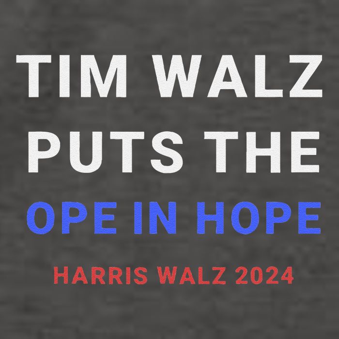 Tim Walz Puts The Ope In Hope Harris Walz 2024 Midwest Vector Backpack