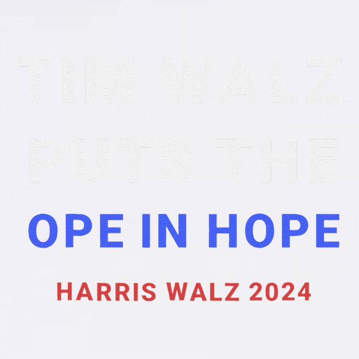 Tim Walz Puts The Ope In Hope Harris Walz 2024 Midwest Garment-Dyed Sweatshirt