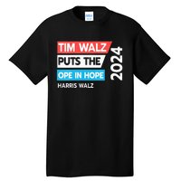 Tim Walz Puts The Open In Hole 2024 Harris Walz Tall T-Shirt