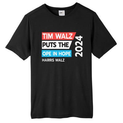 Tim Walz Puts The Open In Hole 2024 Harris Walz Tall Fusion ChromaSoft Performance T-Shirt