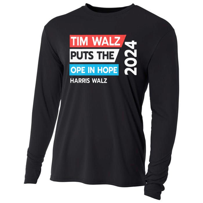 Tim Walz Puts The Open In Hole 2024 Harris Walz Cooling Performance Long Sleeve Crew