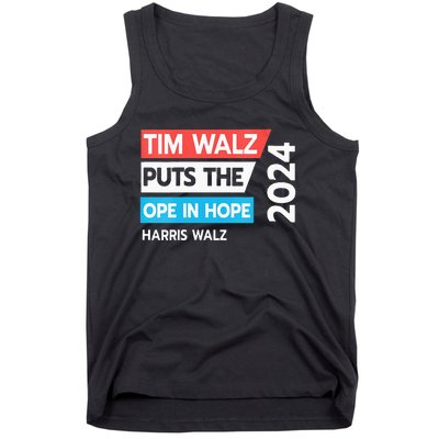 Tim Walz Puts The Open In Hole 2024 Harris Walz Tank Top