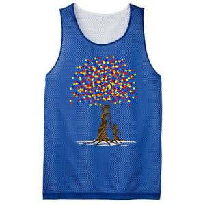 Tree With Puzzle Pieces Autism Mom And Son Autism Awareness Gift Mesh Reversible Basketball Jersey Tank