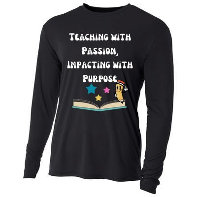 Teaching With Passion Impacting With Purpose Cooling Performance Long Sleeve Crew