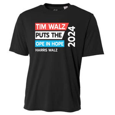 Tim Walz Puts The Open In Hole 2024 Harris Walz Cooling Performance Crew T-Shirt