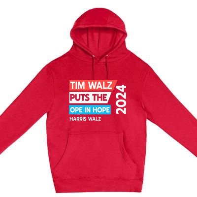 Tim Walz Puts The Open In Hole 2024 Harris Walz Premium Pullover Hoodie