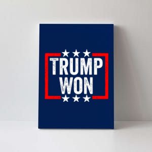 Trump Won ~ Pro Freedom ~ Anti Harris And Biden Protest Canvas