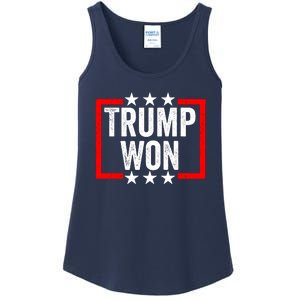 Trump Won ~ Pro Freedom ~ Anti Harris And Biden Protest Ladies Essential Tank