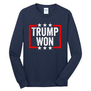 Trump Won ~ Pro Freedom ~ Anti Harris And Biden Protest Tall Long Sleeve T-Shirt