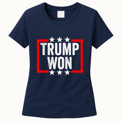 Trump Won ~ Pro Freedom ~ Anti Harris And Biden Protest Womens T-Shirt