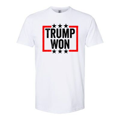 Trump Won ~ Pro Freedom ~ Anti Harris And Biden Protest Softstyle CVC T-Shirt