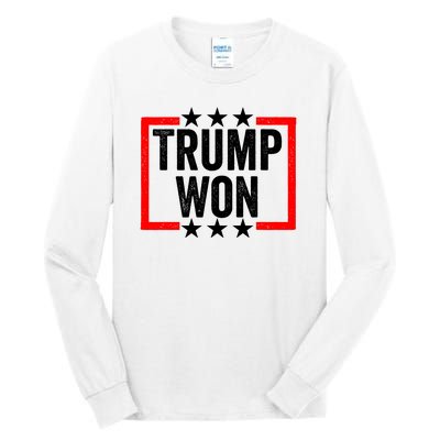 Trump Won ~ Pro Freedom ~ Anti Harris And Biden Protest Tall Long Sleeve T-Shirt