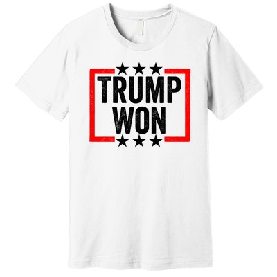 Trump Won ~ Pro Freedom ~ Anti Harris And Biden Protest Premium T-Shirt