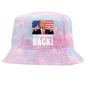 Trump Winner President Trump 2024 Trump Won President 47 Tie-Dyed Bucket Hat