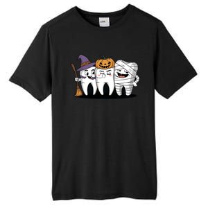 Th Witch Pumpkin Mummy Funny Dental Halloween Dentist Funny Gift Tall Fusion ChromaSoft Performance T-Shirt