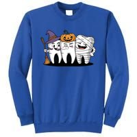 Th Witch Pumpkin Mummy Funny Dental Halloween Dentist Funny Gift Sweatshirt