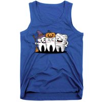 Th Witch Pumpkin Mummy Funny Dental Halloween Dentist Funny Gift Tank Top