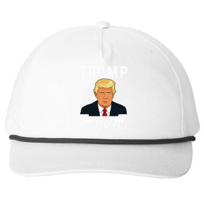 Trump Worst President Ever Political Statement Snapback Five-Panel Rope Hat