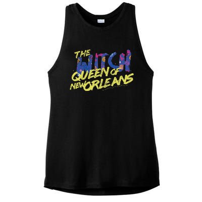 The Witch Queen Of New Orleans Lyric Redbone Halloween Ladies PosiCharge Tri-Blend Wicking Tank