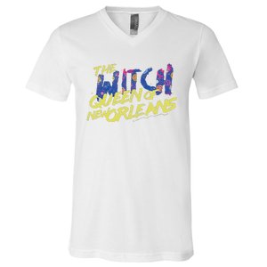 The Witch Queen Of New Orleans Lyric Redbone Halloween V-Neck T-Shirt