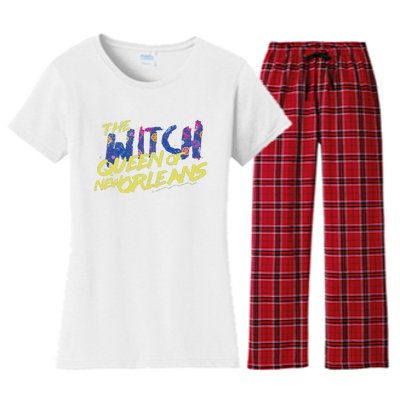 The Witch Queen Of New Orleans Lyric Redbone Halloween Women's Flannel Pajama Set