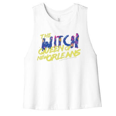 The Witch Queen Of New Orleans Lyric Redbone Halloween Women's Racerback Cropped Tank