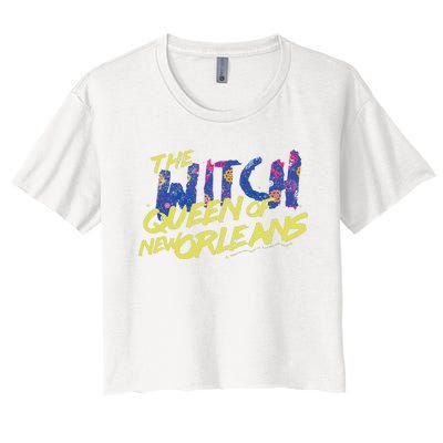 The Witch Queen Of New Orleans Lyric Redbone Halloween Women's Crop Top Tee