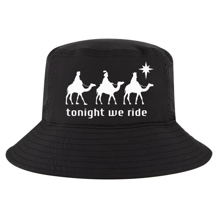 Tonight We Ride Retro Three Wise Christmas Christian  Cool Comfort Performance Bucket Hat