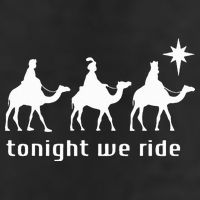 Tonight We Ride Retro Three Wise Christmas Christian  Cool Comfort Performance Bucket Hat