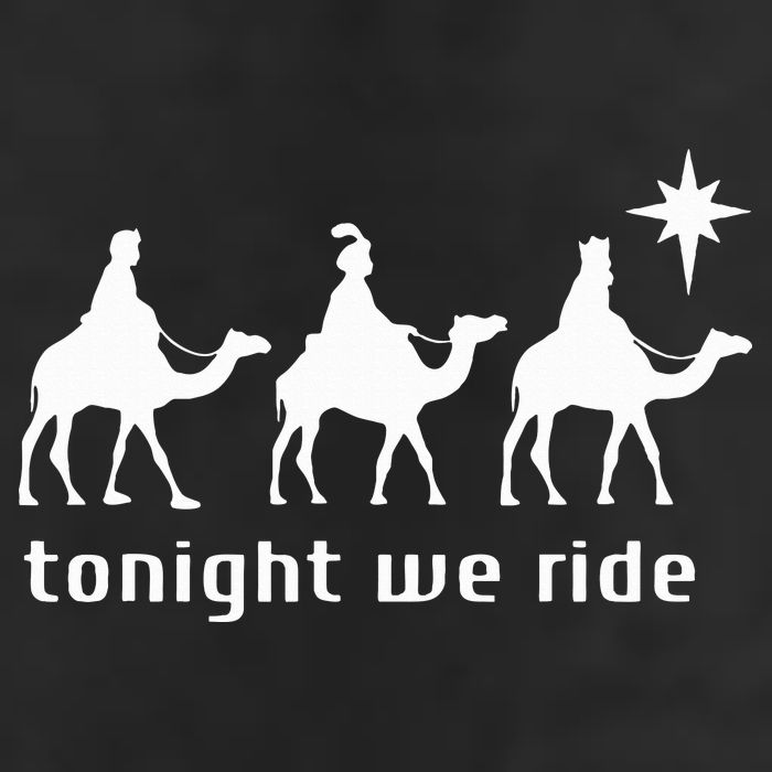 Tonight We Ride Retro Three Wise Christmas Christian  Cool Comfort Performance Bucket Hat