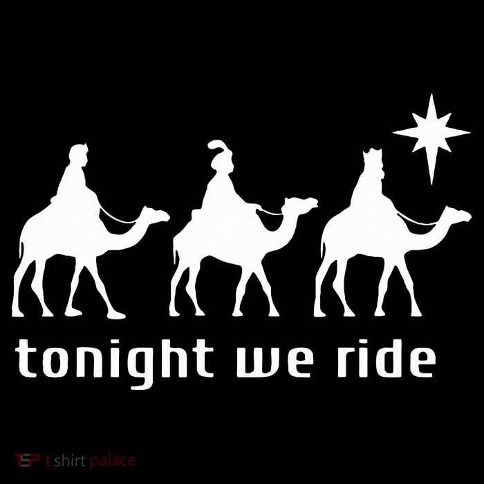 Tonight We Ride Retro Three Wise Christmas Christian  Flexfit Unipanel Trucker Cap