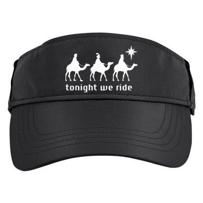 Tonight We Ride Retro Three Wise Christmas Christian  Adult Drive Performance Visor