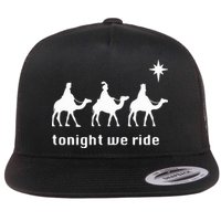 Tonight We Ride Christmas 3 Wise Menn Camel Ride Flat Bill Trucker Hat