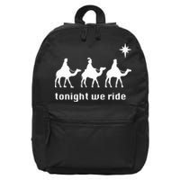 Tonight We Ride Christmas 3 Wise Menn Camel Ride 16 in Basic Backpack