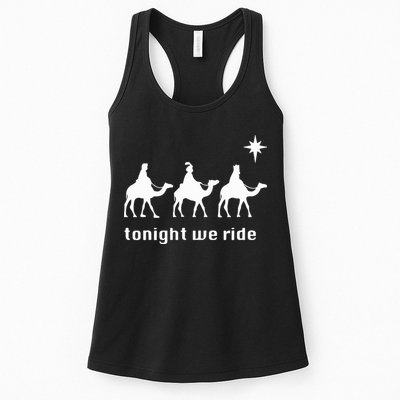 Tonight We Ride Christmas 3 Wise Menn Camel Ride Womens Tank Top
