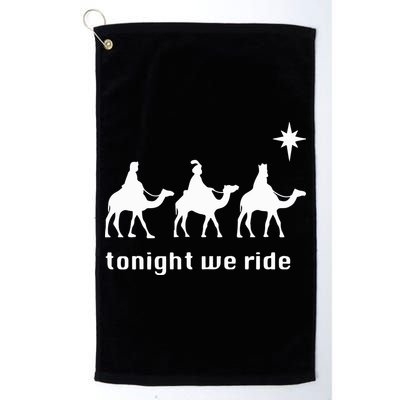 Tonight We Ride Christmas 3 Wise Menn Camel Ride Golf Towel